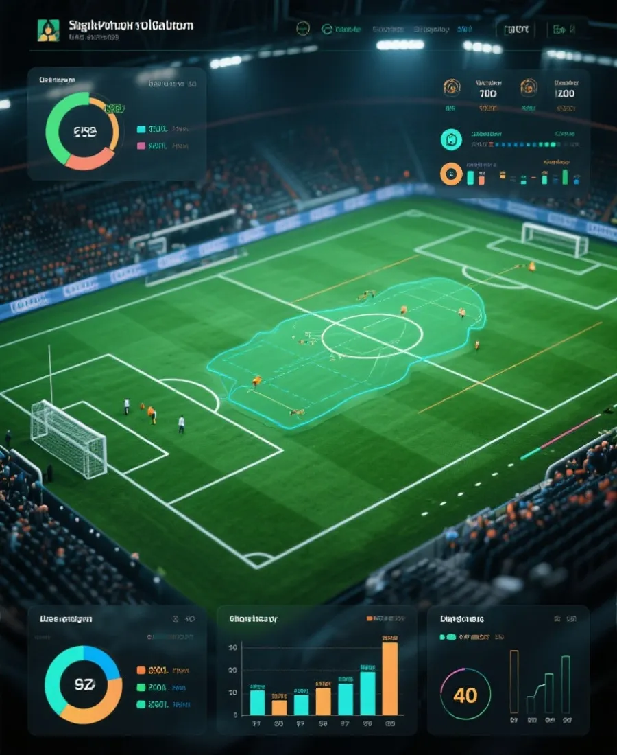 足球數據分析圖像示意